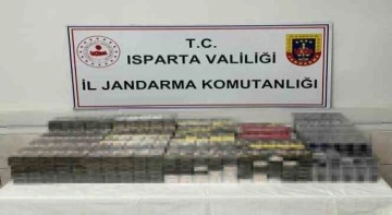 Isparta’da çok sayıda kaçak sigara ele geçirildi