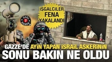 İsrail askerleri için kaçınılmaz son: Gazze'de ayin yaptı, Kassam roketiyle vuruldu