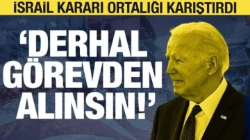 İsrail'e silah sevkiyatı kararı ABD'yi karıştırdı: Biden görevden alınsın