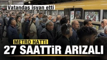 İstanbul'da Metro Hattındaki arıza 27 saattir giderilemedi