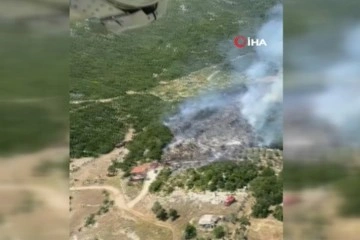 Kaş’taki orman yangını yarım saatte kontrol altına alındı