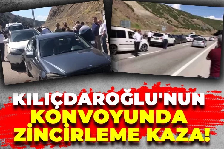 Kemal Kılıçdaroğlu'nun konvoyunda zincirleme kaza!