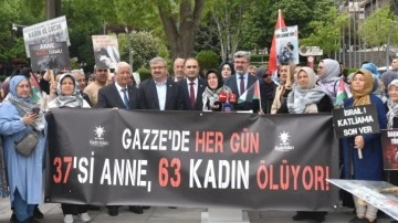 Konya ve Afyonkarahisar'da AK Parti'li kadınlar Filistinli anneler için toplandı