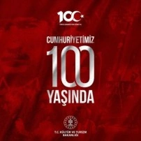 Kültür ve Turizm Bakanlığı: “Cumhuriyetimizin 100. yılı kutlu olsun”