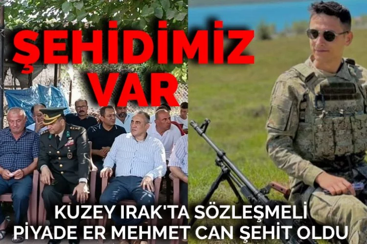 Kuzey Irak'ta sözleşmeli er şehit oldu