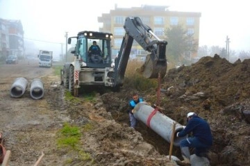 Lapseki’de altyapı çalışmalarıyla su taşkınları önleniyor