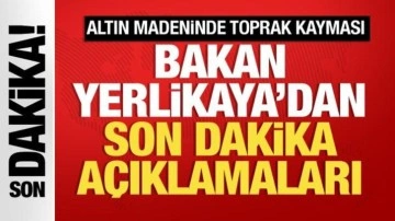 Madende heyelan kazası! Bakan Yerlikaya'dan son dakika açıklamaları