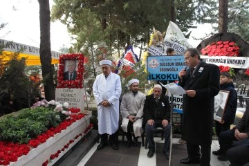 Mehmet Erdemoğlu ölümünün 17. yılında mezarı başında anıldı