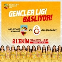 Melikgazi Basketbol’a Gençler Ligi’nde ilk rakip Galatasaray