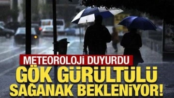 Meteoroloji duyurdu: Gök gürültülü sağanak bekleniyor!