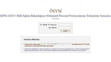 Millî Eğitim Bakanlığı KPSS-2024/3 tercih sonuçları açıklandı! ÖSYM sorgulama ekranı...