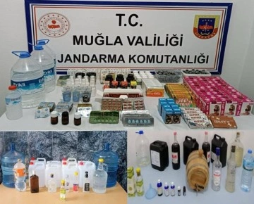 Muğla’da 24 saatte 83 litre sahte alkol ele geçirildi