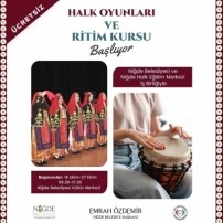 Niğde’de Ritim ve Halk Oyunları Kursu başlıyor