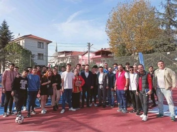 Öğrenciler sınav öncesi sporla stres attı