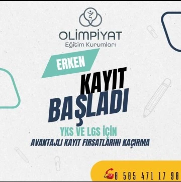 OLİMPİYAT EĞİTİM KURUMLARI BAŞARINIZA BAŞARI KATMAYA DEVAM EDİYOR.