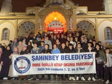 Şahinbey’de 174 öğrenci umreye uğurlandı