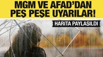 Şiddetli geliyor! AFAD'dan açıklama...İşte il il hava durumu