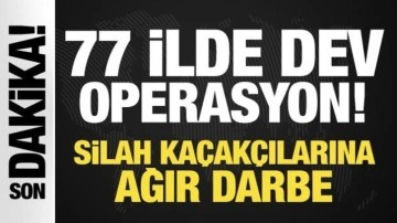 Son Dakika... 77 ilde dev operasyon: Silah kaçakçılarına ağır darbe!