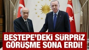 Son Dakika: Beştepe'deki sürpriz görüşme sona erdi!