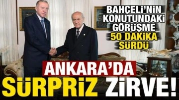 Son dakika: Erdoğan ile Bahçeli arasındaki sürpriz görüşme sona erdi!