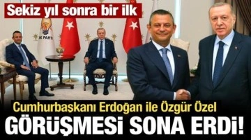 Son Dakika... Erdoğan ile Özel görüşmesi sona erdi!