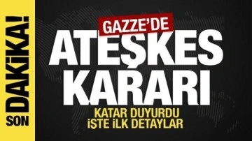 SON DAKİKA! Gazze'de ateşkes kararı! Katar duyurdu