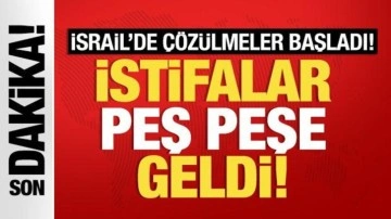 Son Dakika! İsrail'de çözülmeler başladı: Peş peşe istifalar geldi