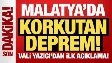 Son Dakika: Malatya'da 5,2 büyüklüğünde bir deprem oldu!