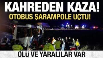 Son dakika: Otobüs şarampole devrildi: Ölü ve yaralılar var