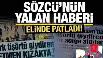 Sözcü'den masabaşı asparagas haber: Elinde patladı!