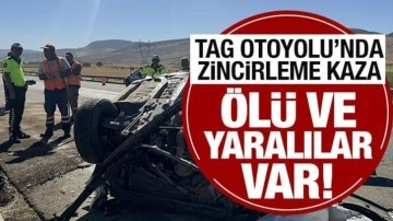 TAG Otoyolu'nda zincirleme kaza: 3 ölü, 1 yaralı