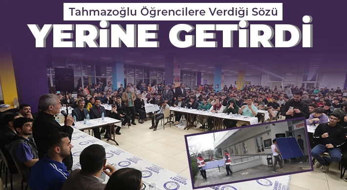 Tahmazoğlu Öğrencilere Verdiği Sözü Hemen Yerine Getirdi