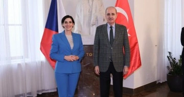 TBMM Başkanı Kurtulmuş, Çekya Temsilciler Meclisi Başkanı Adamova ile görüştü