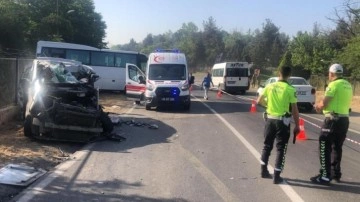 Tekirdağ'da korkunç kaza: 2 ölü, 10 yaralı