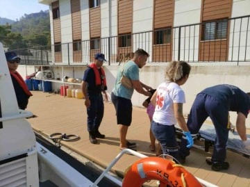 Teknede yaralanan vatandaşın tıbbi tahliyesi gerçekleştirildi