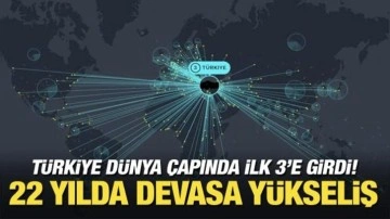 Türkiye diplomatik ağda dünyada ilk 3'te! 22 yılda devasa artış