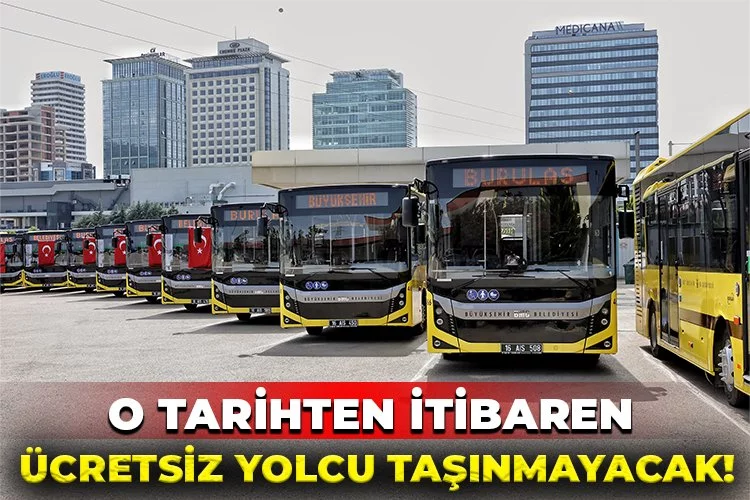 Ücretsiz yolcu taşınmayacak!