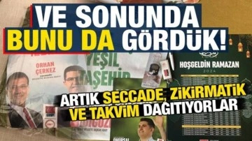 Ve bunu da gördük: CHP, oy için seccade ve zikirmatik dağıtmaya başladı...