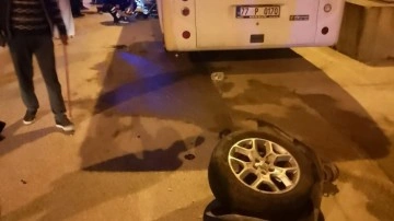 Yalova'da cip motosikletle çarpıştı!