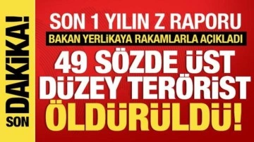 Yerlikaya'dan terörle mücadele açıklaması: 49 üst düzey yönetici etkisiz hale getirildi!