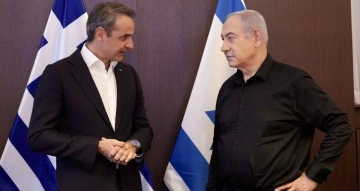 Yunanistan Başbakanı Miçotakis, Netanyahu ile görüştü