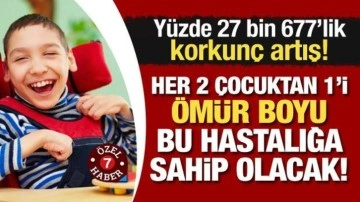 Yüzde 27 bin 677'lik korkunç artış: Her 2 çocuktan 1’i ömür boyu bu hastalığa sahip olacak